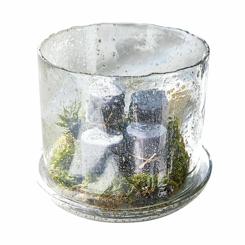 Loberon® Windlicht Soeren, Glas, H/Ø ca. 20/25 cm, klar