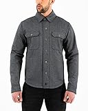 Rokker Boston Rider Motorradhemd (Grey,XL)