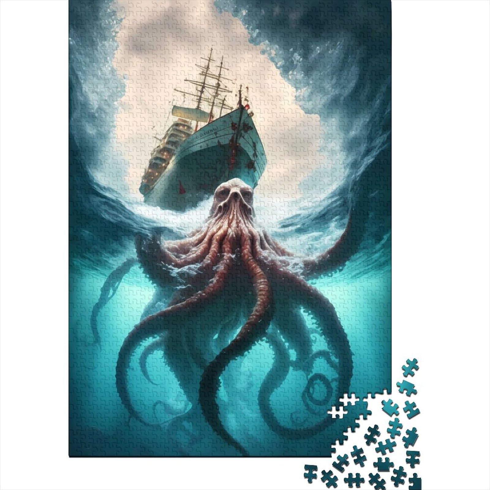 Schwierige, anspruchsvolle Puzzles mit 1000 Teilen Master of The Seas, Puzzles für Erwachsene, Teenager, Puzzles für Erwachsene, Geschenke (Größe: 75 x 50 cm)