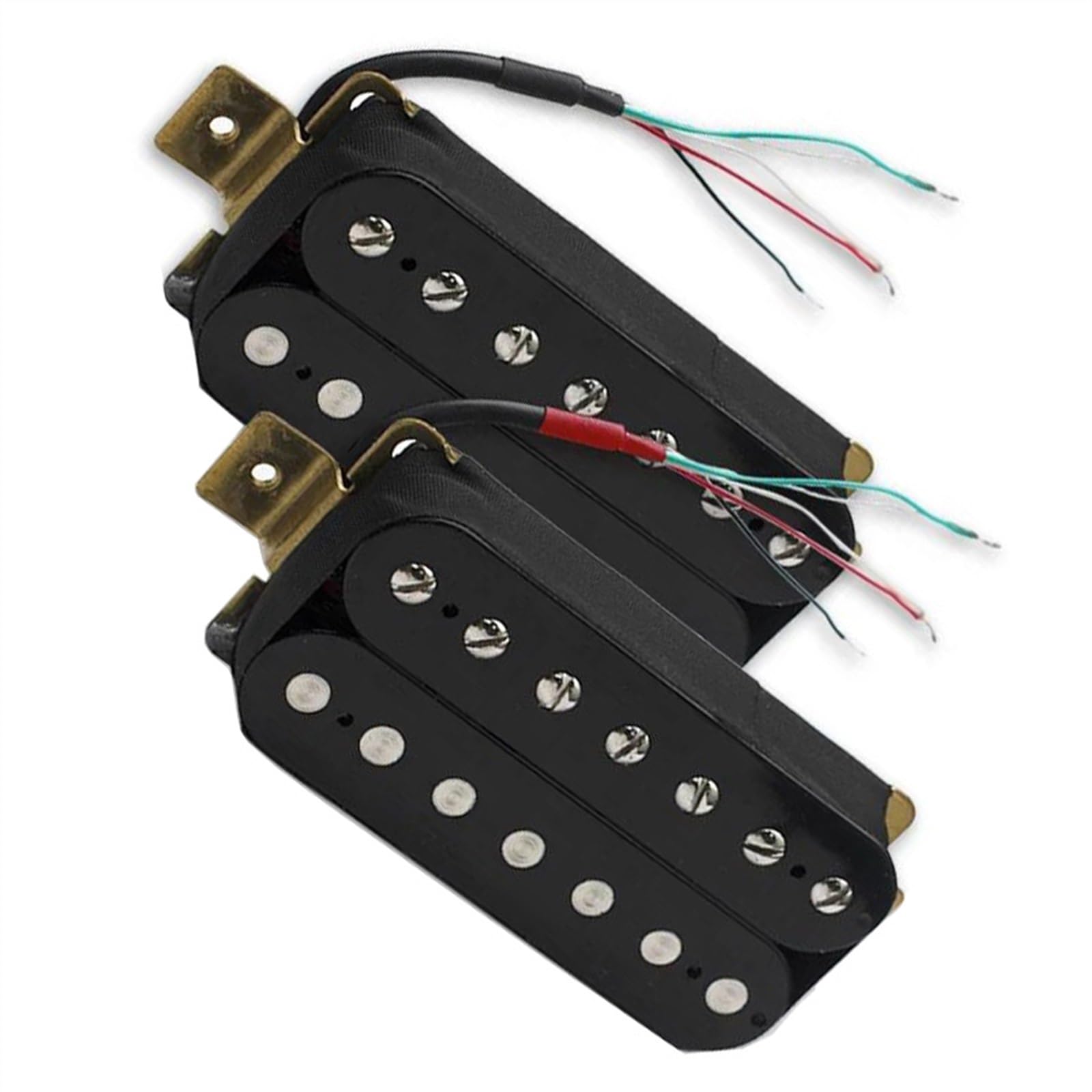 Schwarz 7 Saiten E-Gitarre Humbucker Pickup Coil Splitting Pickup Gitarrenteile Single-Coil-Tonabnehmer