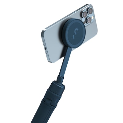 ShiftCam SnapGrip – Mobiler Batteriegriff mit kabellosem Auslöser – Magnetische Halterung lässt sich an jedem Telefon befestigen – Integrierte Powerbank mit kabellosem Qi-Aufladen – Tisch-Dock (Mitternachtsschwarz)
