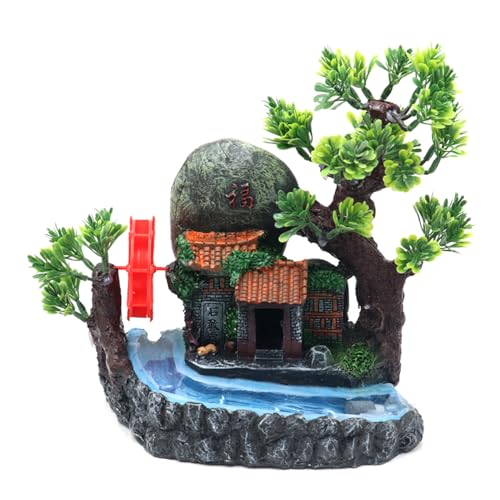 LIbgiubhy Harzsteingarten Terrarien Dekore Aquarien Versenkbare Landschafts Aquarien Dekorative Modellstatue Bürotisch Ornamente