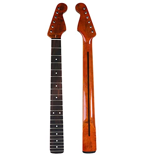 Für ST-Gitarrenhals E-Gitarrenhals Aus Kanadischem Flammenahornholz 21F 22F Hals Für E-Gitarre Gitarre Hals Ersatz (Color : M13 High Gloss)