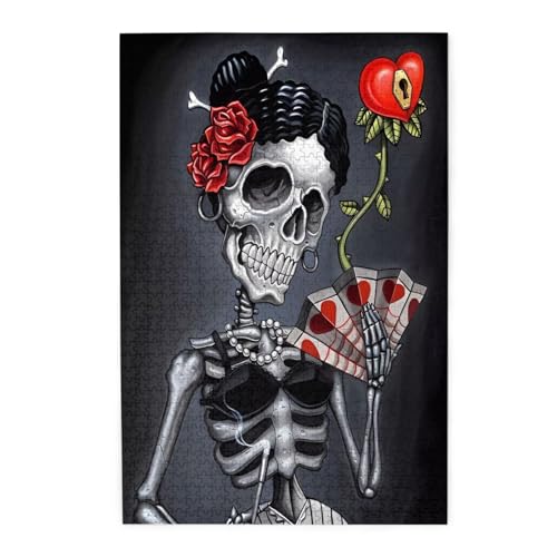 Goth Beauty Girl Holzpuzzles, Haustier-Puzzle, Familientreffen, Stressabbau-Puzzles