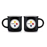 Duck House NFL Pittsburgh Steelers Unisex Vintage Style Bone China Tasse schwarz 340 ml