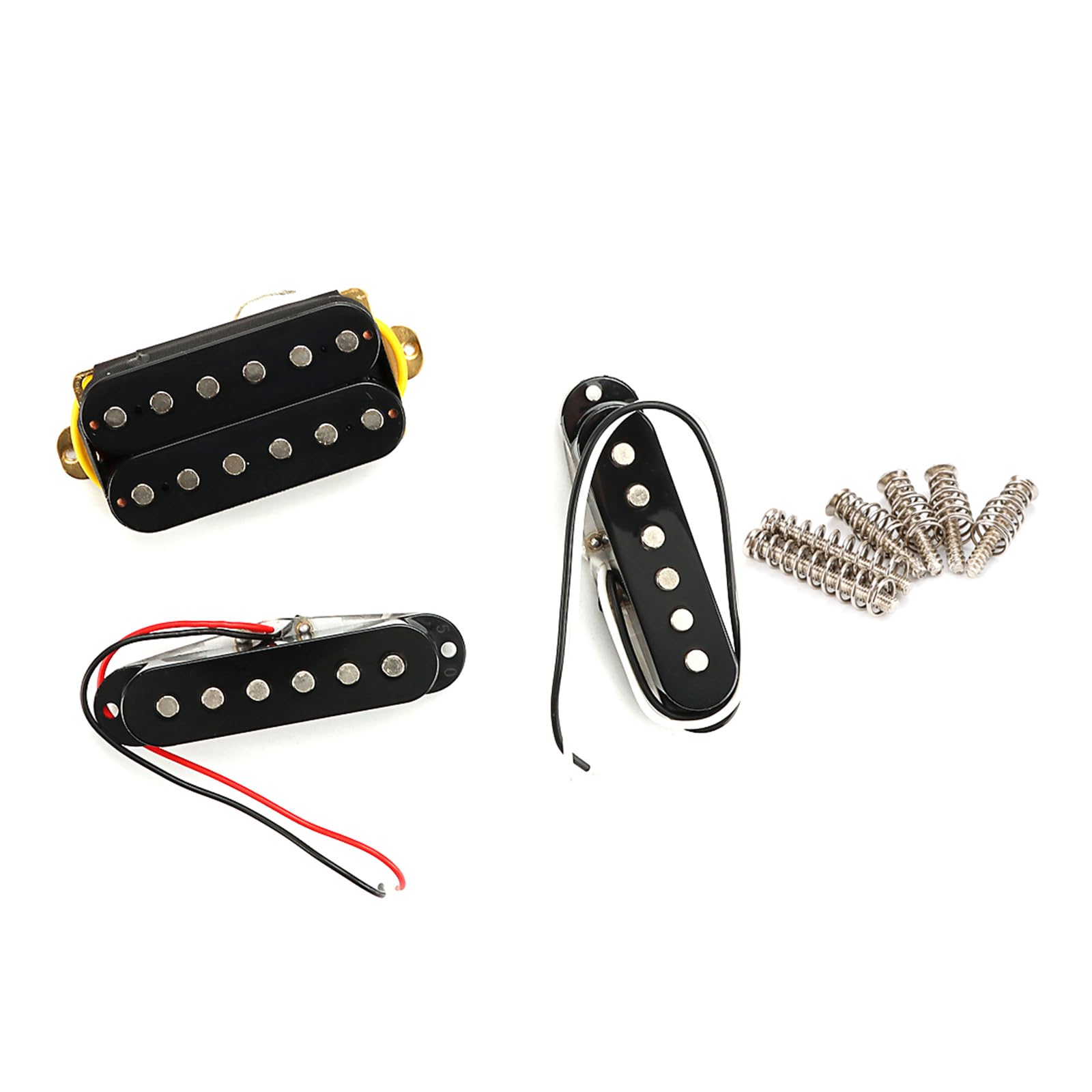 Single Coil Pickups Guitar Bridge Pickups Parts Alnico 5 Magnet 6-7K für E-Gitarren Bridge Parts Guitar Pickups Set