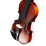 Standard Violine Antikes Mattes Einstiegs-Geigeninstrument Aus Fichten-Ebenholz Für Erwachsene(4/4)