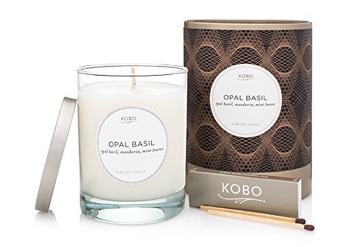 Kobo Candles Kobo Soy Candle, Opal Basil by Kobo Candles