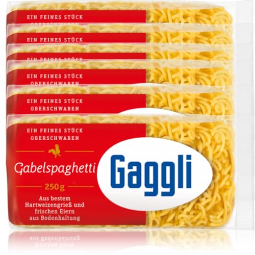 Gaggli Gabelspaghetti Nudeln pasta nudeln 250 gramm x 6 Stück