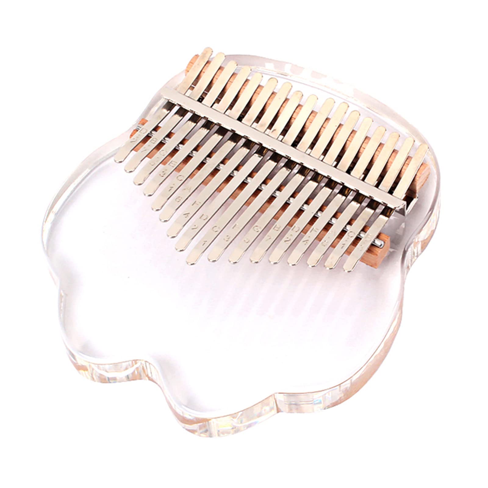 Kalimba Professionelles Daumenklavier mit 17 Tasten, transparentes Acryl-Fingerklavier, Geschenk für Erwachsene, Kinder, Anfänger, 17 Tasten, Daumenklavier, transparent, Kalimba-Fingerklavier,