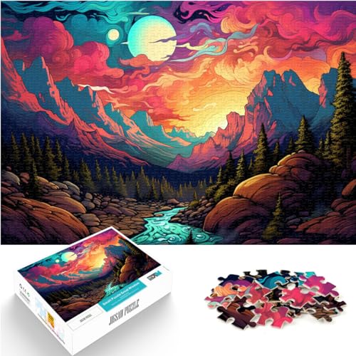 Puzzle zum Verschenken, Rocky Mountain Nationalpark, Puzzle 1000 Teile, Holzpuzzle zum Stressabbau, schwierige Herausforderung, 1000 Teile (50 x 75 cm)