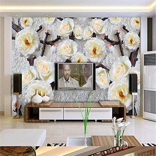 XLMING Blumen Und Zweige 3D Tapeten Home Esszimmer Sofa Schlafzimmer Wohnzimmer TV Hintergrund-150cm×105cm