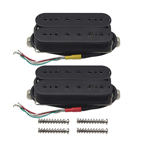 ZENGXUE Alnico 5 Humbucker Pickup E-Gitarre Pickup Black Neck/Bridge Pickup Wählen Sie für Gitarreteile Zubehör Humbucker Tonabnehmer Set (Color : Neck and bridge)