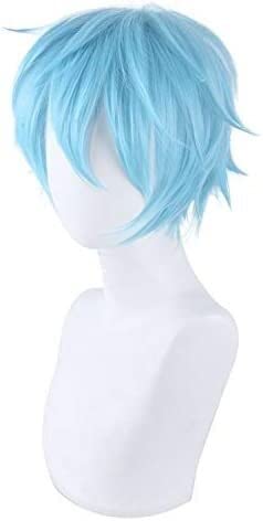 LINLINCD-Wig Anime Cosplay Perücke for Karneval Nachtleben CluI Party Verkleidung Perücke kleiner Held toter Griff aus Holz for Aufhängen Cosplay-Perücke insgesamt Reverse Warp