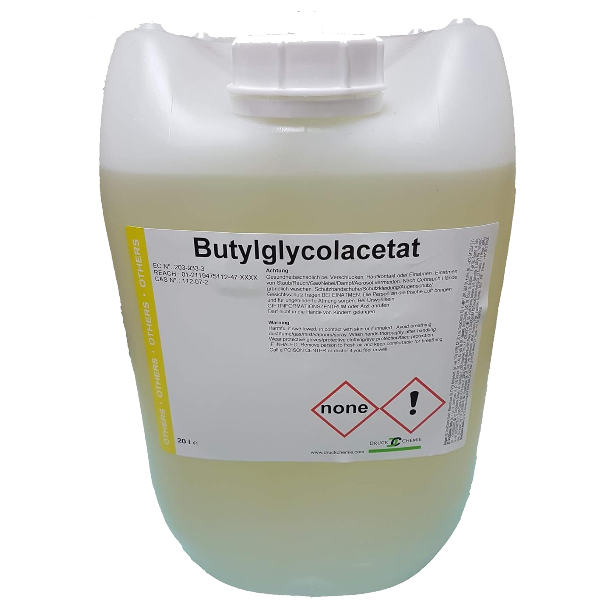 DruckChemie DC GmbH Butylglykolacetat 3 x 10L - Lösungsmittel für Lackier- und Farbarbeiten - Auch für die Herstellung starker Reinigungsmittel geeignet