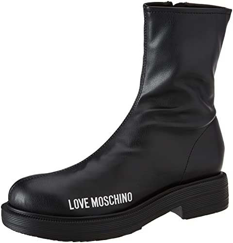 Love Moschino Damen St.ttod.city40 Pu Stretch Stiefelette, Schwarz, 40 EU