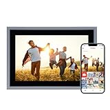 Rollei Smart Frame WiFi 102 Silver – 10,1 Zoll Touch - WiFi - Bilderrahmen mit Frameo-App für schnelles und einfaches teilen von Fotos oder Videos | IPS-Panel, viele Funktionen, microSD-Slot (Silver)