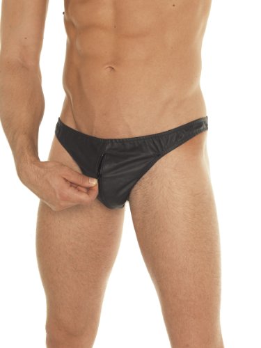 Erotic Fashion ra7324.2 Briefs, schwarz Leder M, 1er-Pack (1 x 1 Stück)