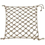 amhea Hanf Seil Net Zaun Netz Hanf Seilnetze Klettern Leiter 10mm * 12cm Seil Jute Weberei Netto Kind Sicherheit Netto Klettern Seil Net (Color : 10mm-10cm, Size : 2x3m(6.56X9.84ft))