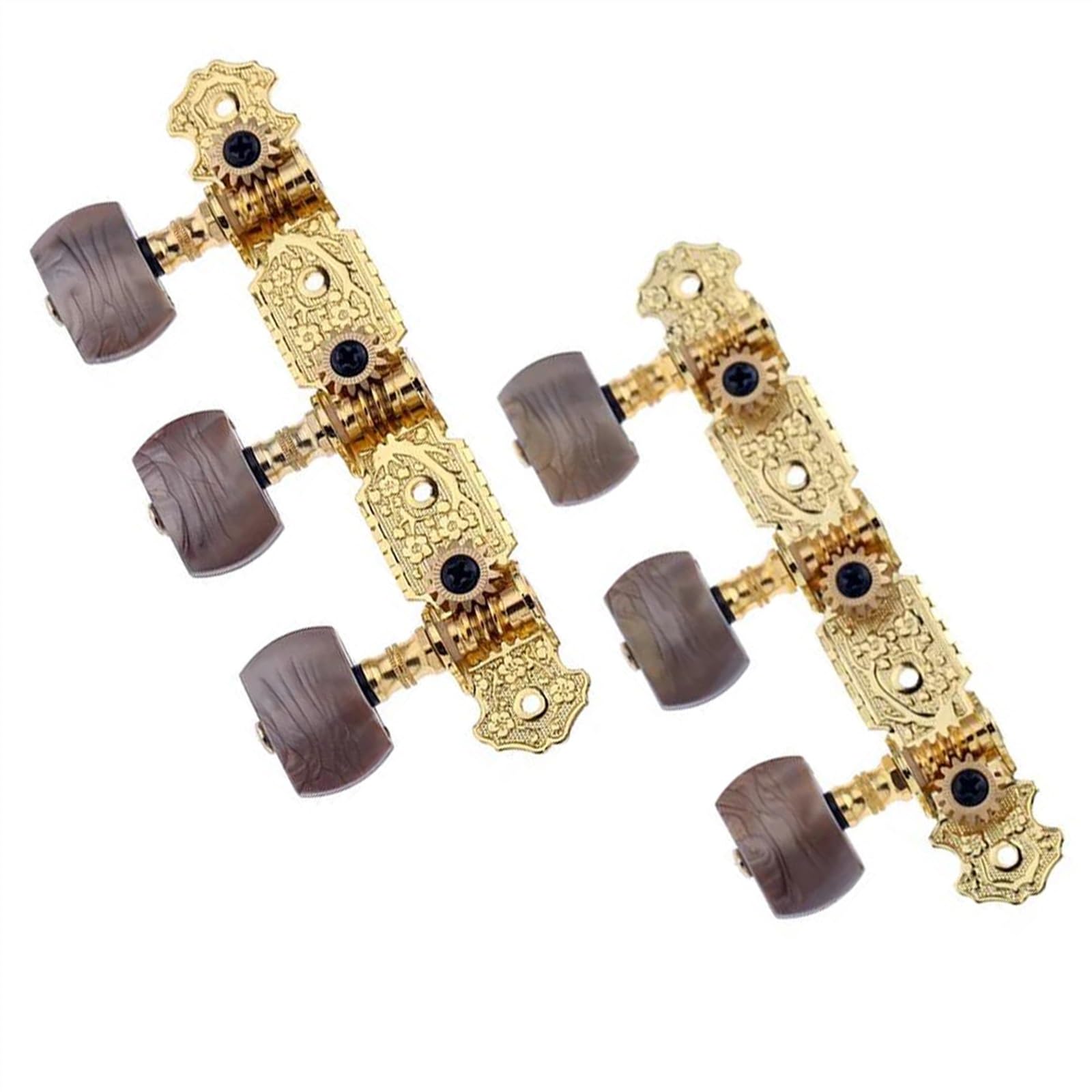 Strings Tuning Pegs Mechaniken Für Gitarre Vergoldeter Gitarren-Tuner-Maschinenkopf, klassische Gitarrensaiten-Stimmschlüssel, Saitennägel