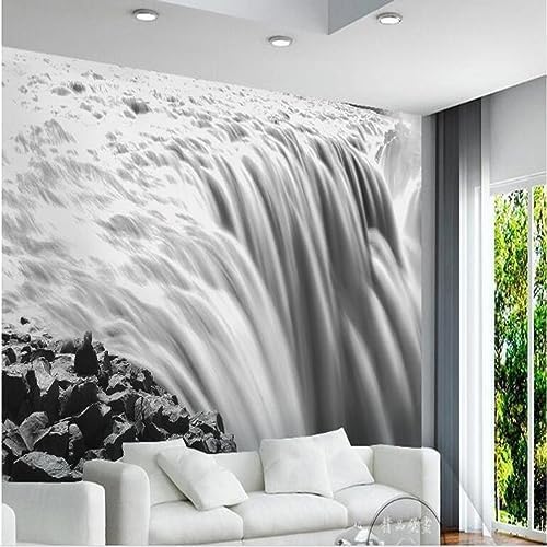 XLMING Einfache Mode Wasserfall Fließendes Wasser 3D Tapete Home Dekoration Wohnzimmer Sofa Schlafzimmer Tv Hintergrund Wand-430cm×300cm