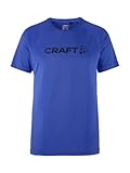 Craft CORE Essence Logo Tee | Sportshirt Herren L | Jump | Activewear für Herren aus recyceltem Polyester | Geschwungene Seitennähte | Quick Dry Tshirt Herren | Funktionsshirt Herren