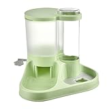 Futter- und Wasserspender-Set, 2-in-1, automatisches Futter- und Wasserspender-Set, transparentes Fütterungswerkzeug für Katzen, Hunde und andere Tiere