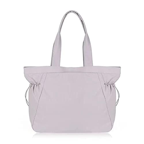 ohodhmnu Damen Tragetasche, Side-Cinch Shopper Turnbeutel Leichte Schultertasche Reisetasche für Frauen Handtasche Einkaufstasche, grau, Small