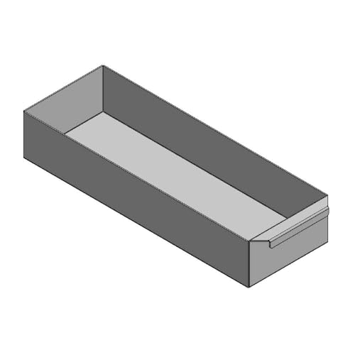 Aschekasten - Für Wamsler Kaminofen Modelle - Aschkasten aus verzinktem Stahlblech - feuerfest & hitzebeständig - Aschekästen Stahl (480x171x86 mm)