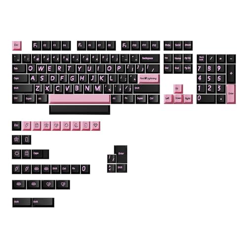 137/148/11 Stück PBT-Tastenkappen-Profil, DYE-SUB-Tastenkappen für MX Switch 61, 64, 68, G610, K70, mechanische Tastatur, Farbstoff-Sub-Tastenkappen