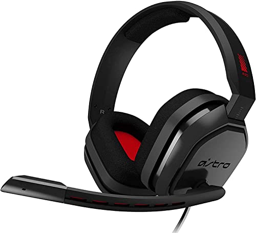 ASTRO Gaming A10 Gaming-Headset, Schwarz/Rot, PC (Renewed)