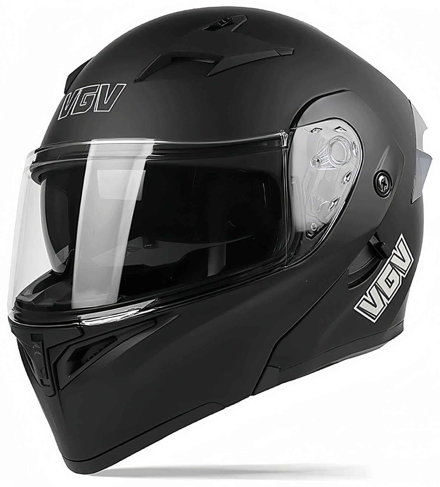 Klappbarer Motorradhelm Mit Doppelvisier, Motocross-Helme, ECE-Geprüfter Motorrad-Sturzhelm Für Erwachsene, Helm Mit Doppelvisier, Herren Und Damen A,XL61-62CM