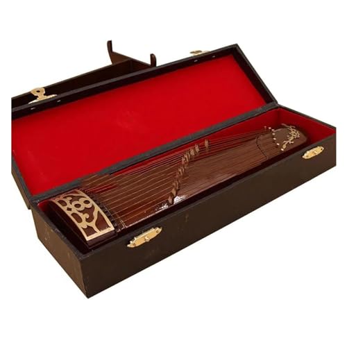 Ornamente für Musikinstrumente Mini Guzheng Ornament Holz Guzheng Musikinstrument Modell Szene Miniatur Dekoration Zubehör (Size : 16cm)