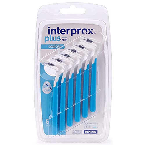 3x Interprox plus Interdentalbürsten blau conical 6er Pack (3x 6er Pack)