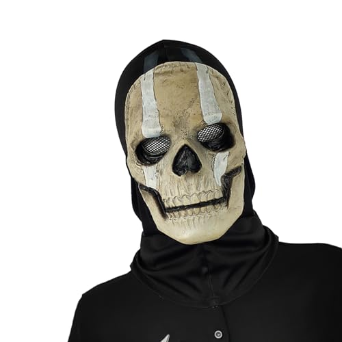 Aurgiarme Halloween-Totenkopf-Gesicht für Erwachsene, voller Kopf, Halloween-Kostüm, Zubehör, Halloween, Cosplay, Totenkopf, Vollgesicht, Halloween, Totenkopf für Herren