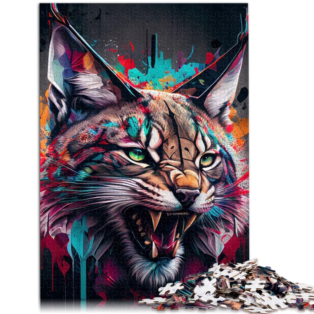 Puzzles The Honesty Lynx 1000 Teile Puzzle Holzpuzzle Familienspiel Stressabbau Schwieriges Herausforderungspuzzle 1000 Teile (50 x 75 cm)