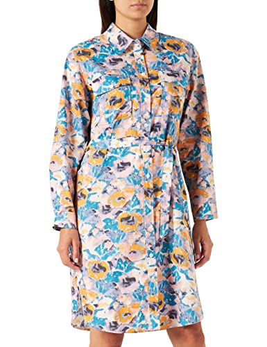 Peppercorn ,Women's ,Damina Shirt Dress Curved, 0065P Ant. White Print ,24