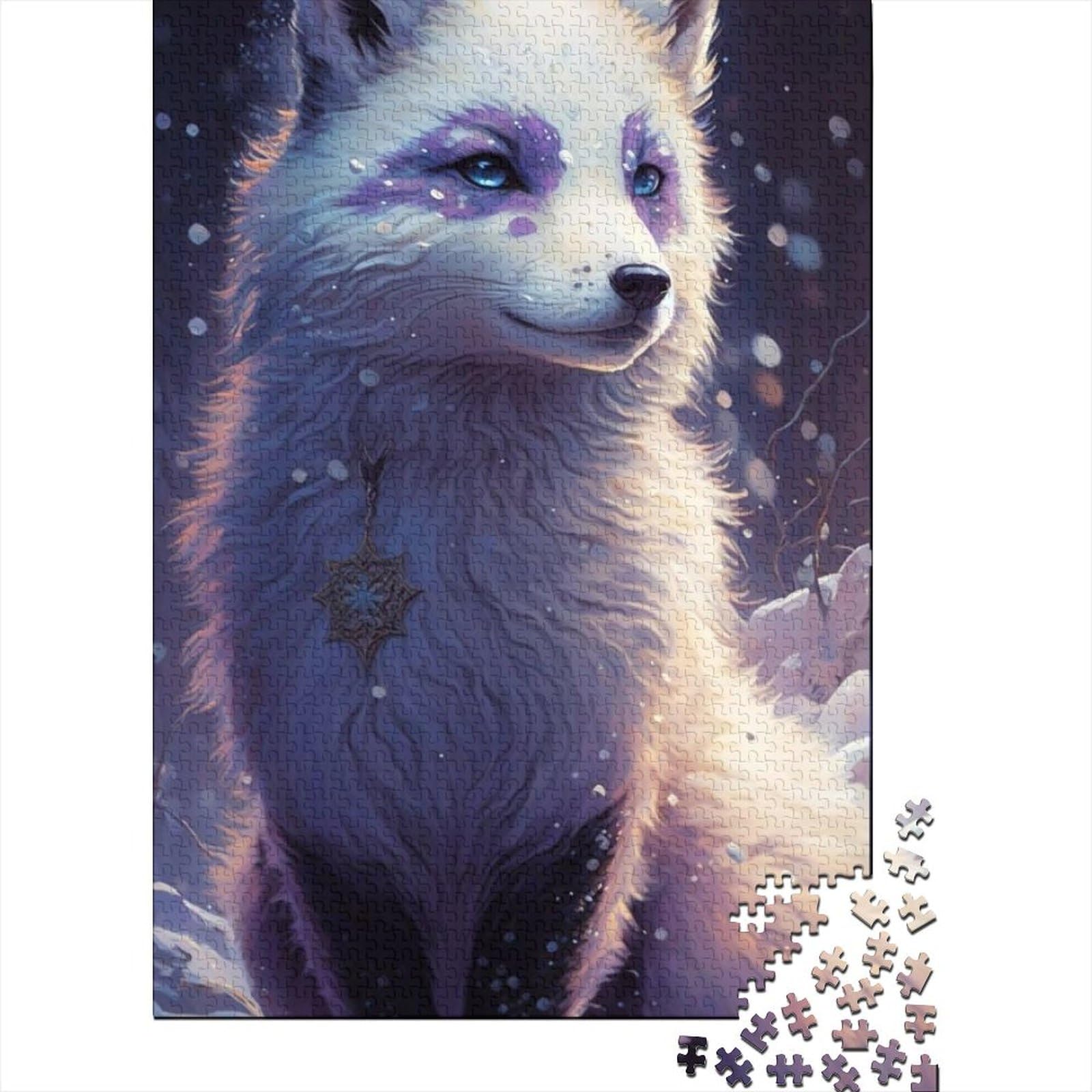 Tierfuchs-Holzpuzzle für Erwachsene und Jugendliche von Adult Jigsaw Puzzles 1000 Teile Spielspielzeug für Erwachsene Familienpuzzle Geschenk (Size : 75x50cm)