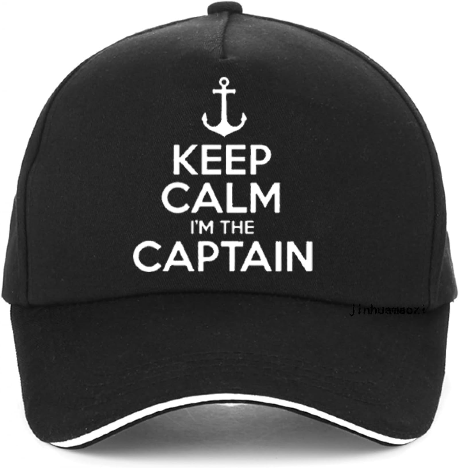 Baseballkappe Hiphop Sonnenhut „Keep Calm I'm The Captain Motor Boat Sailing Sea“ Lustige Baseballkappe Sommergeschenke Männer Frauen Hut Verstellbare Snapback-Hüte Geschenk