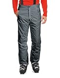 Maier Sports Anton 2, Herren Skihose, Wasserdichte Schneehose mit Hosenträgern, Stretchmaterial und verstellbarer Bund, PFC-frei, mTHERM Wattierung & mTEX Wetterschutz, Grau, Gr. 52 (W36/L32)