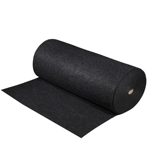 Lautsprecher Stoff,Lautsprechergittertuch Staubdi Sprecher Grilltuch Polyester Faser Auto Subwoofer Box Schallabsorbierende Board Kleidung Anti-seismische Decke Filzgrau/Schwarz(2x0.5m,Black)