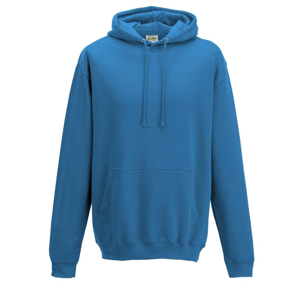 Just Hoods - Unisex College Hoodie/Tropical Blue, 3XL