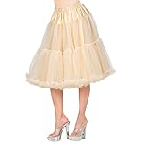 W WIDMANN MILANO Party Fashion 10352 - Rock aus Tüll, Cremefarben, Länge circa 65 cm, Tutu, Petticoat, Unterrock, Kostümzubehör, Karneval, Mottoparty