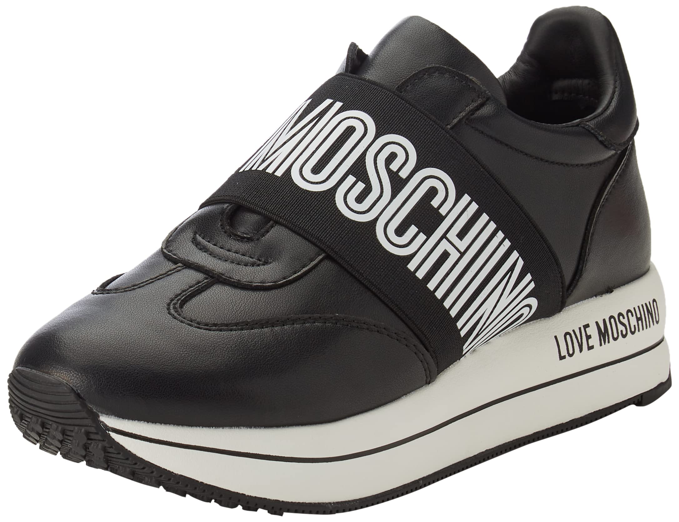 Love Moschino Damen Ja15394g1fie0 Sneaker, Schwarz, 37 EU