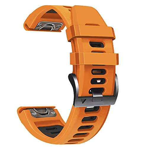 OPKDE Smart-Silikon-Schnellverschluss-Uhrenarmband für Garmin Fenix 7, 7X, 5, 5X, 6, 6XPro, 22, 26 mm, 26 mm, Achat