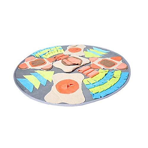 Rysmliuhan Shop Schnüffelrasen Hundespielzeug Große Hunde Intelligenz Fütterungsmatten Für Hunde Hundeschnüffelauflage Hundeschnüffeldecke Stress Release Snuffle Mat Orange