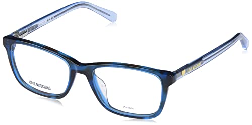 Moschino Love Unisex Mol566/tn Sunglasses, JBW/16 Blue Havana, 49