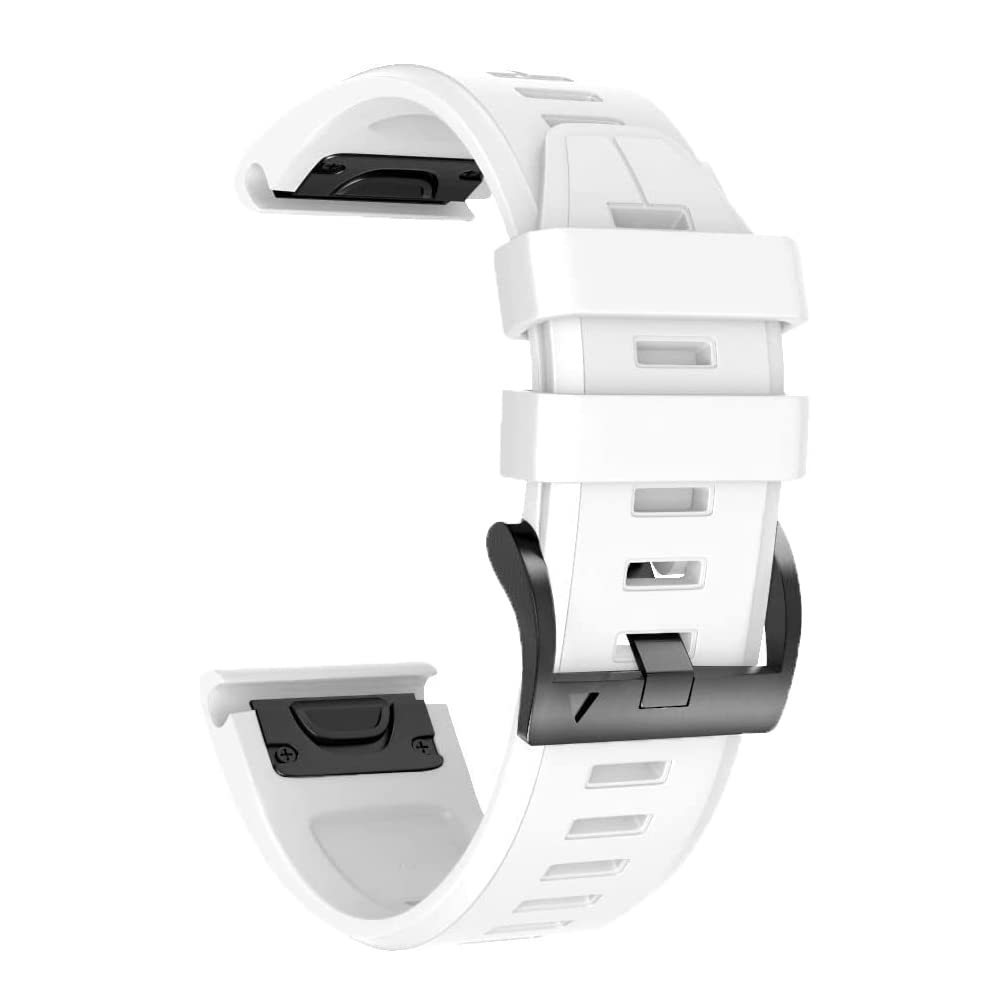 BANDKIT Silikon-Uhrenarmband mit Schnellentriegelung für Garmin Fenix 6, 6X, Pro, 5X, 5 Plus, 3HR, Fenix 7X, 7, Forerunner 935, 945 Smartwatch, Other 22mm width, Achat