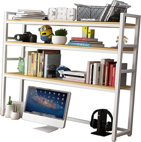 QYZUJIKL Desktop-Bücherregal Desktop-Bücherregal für Computer - Verstellbares Schreibtisch-Bücherregal-Organizer-Rack, Desktop-Bücherregal-Aufbewahrungsregal