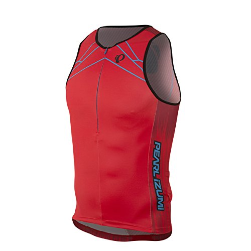 PEARL IZUMI Elite Inrcool Limited Tri Singlet für Herren, Herren, Rot, Large